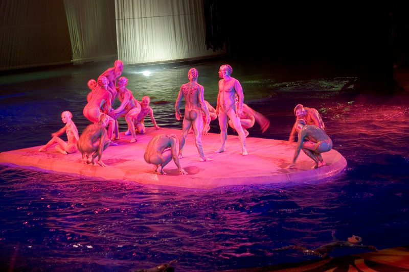 A scene from the Cirque du Soleil production of O at the Mirage, on the Strip, Las Vegas, Nevada