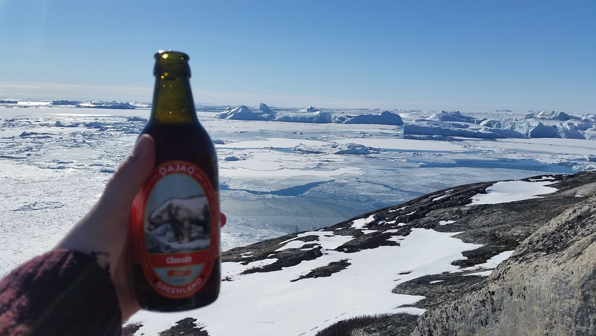 Beer at Hotel Icefjord Greenland