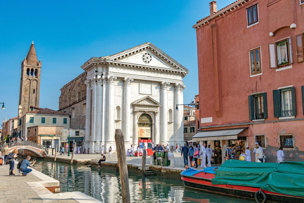 Church of San Barnaba - Located in the Dorsoduro district and used as the Venetian Library in Indiana Jones and the Last Crusade. It is here Katharine Hepburn fell into the canal. You can see the bridge leading to Campo San Barnaba in a picture.