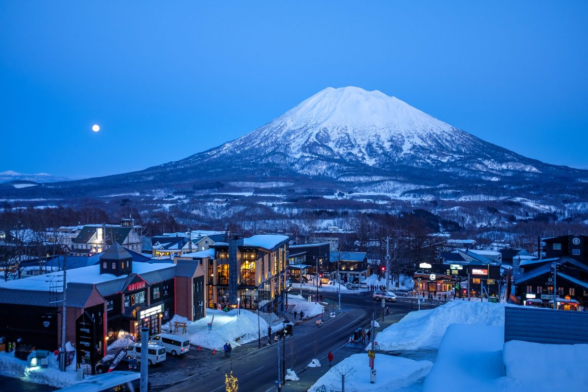 Where to go in February. The snow-capped Mount Yotei, a dormant volcano in Niseko, Japan