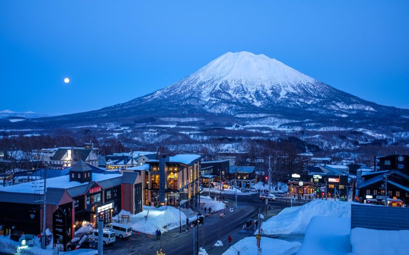 Where to go in February. The snow-capped Mount Yotei, a dormant volcano in Niseko, Japan