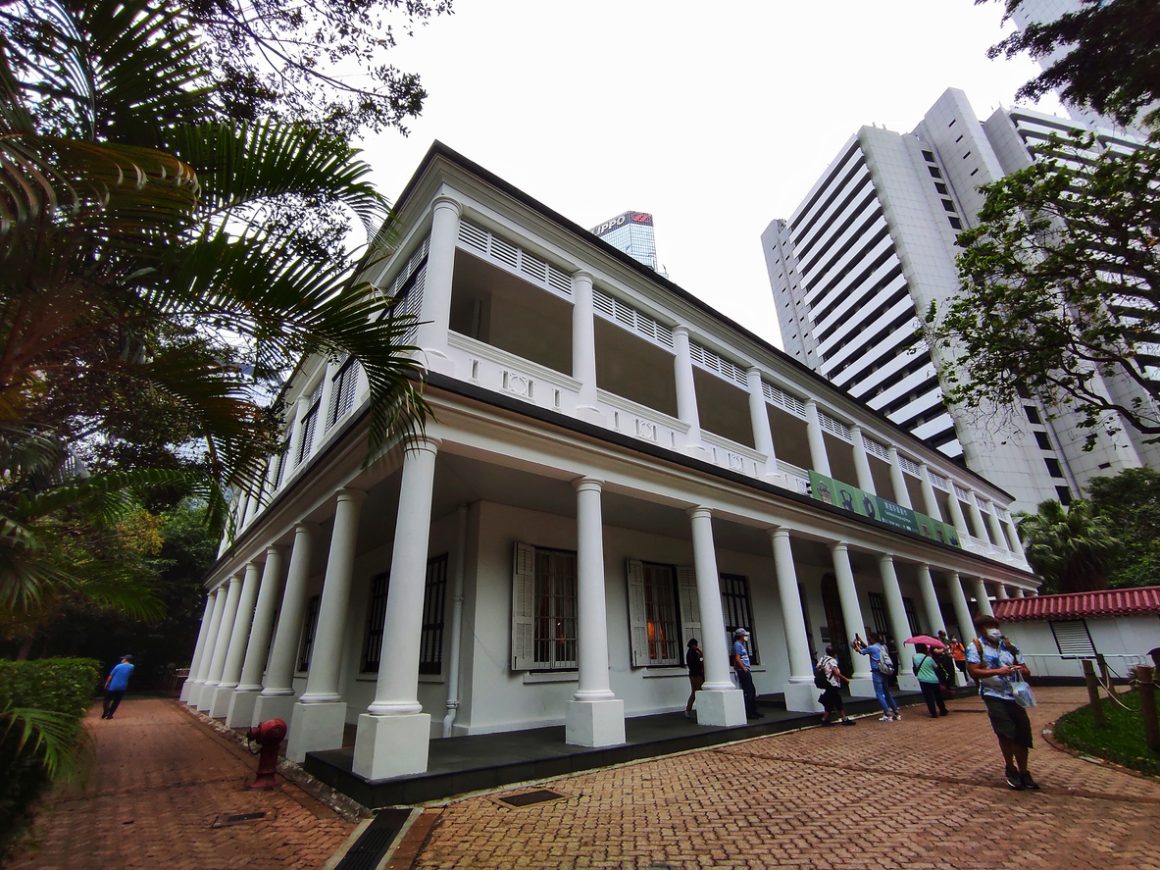 Flagstaff House Museum of Tea Ware building in Hong Kong Park.