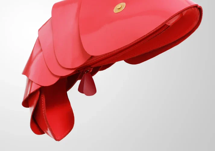 Larissa_Hadjio_shrimp_fish_clutch_luxury_leather