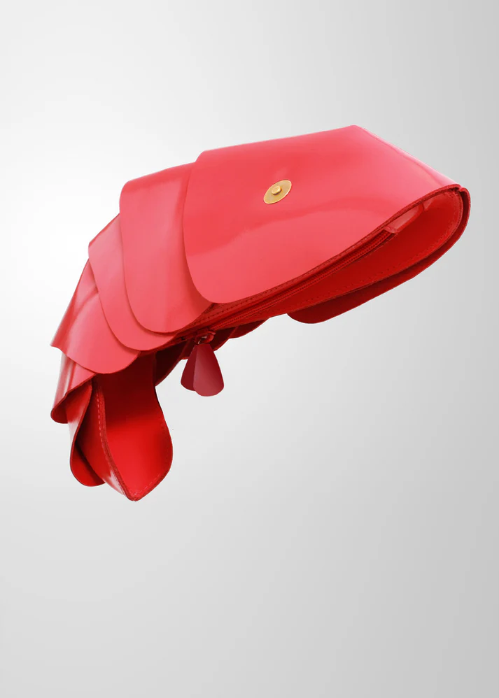 Larissa_Hadjio_shrimp_fish_clutch_luxury_leather