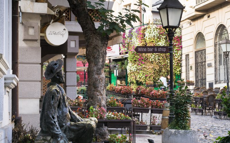 Skadarska street is known as a historically bohemian quarter of Belgrade (Skadarlija), famous of its traditional restaurants