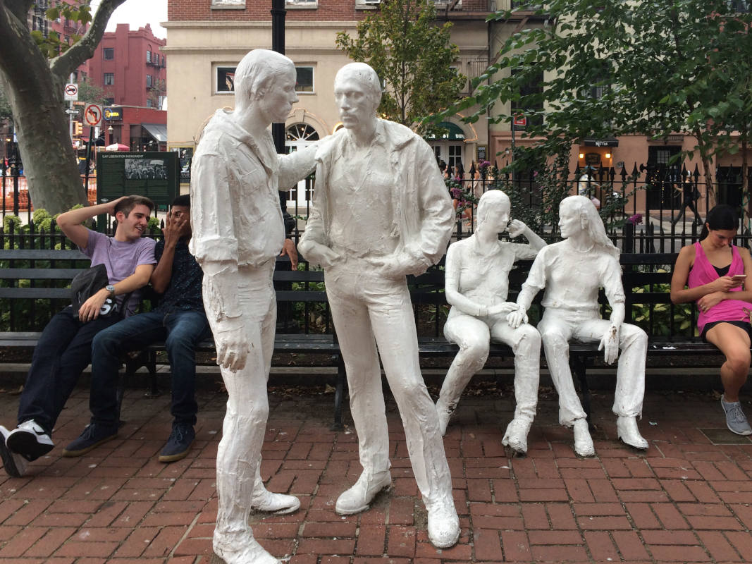 Gay Liberation Sculpture in Christopher Park