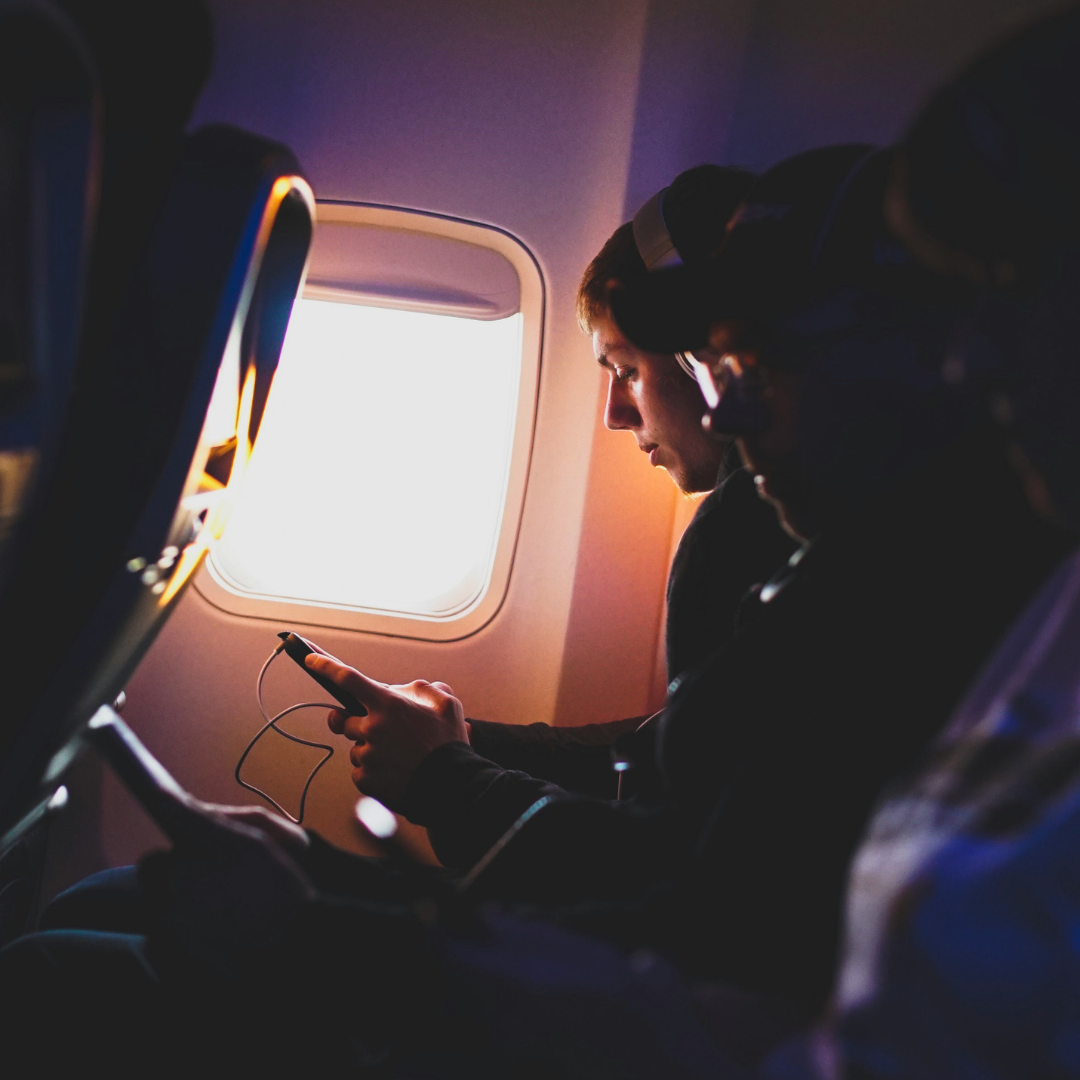 Keep devices charged on long-haul flights.