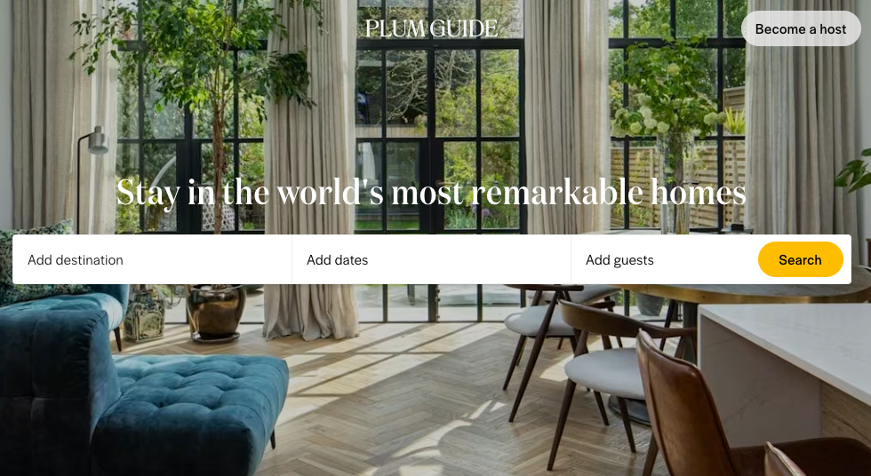 Plum Guide Rental Platform