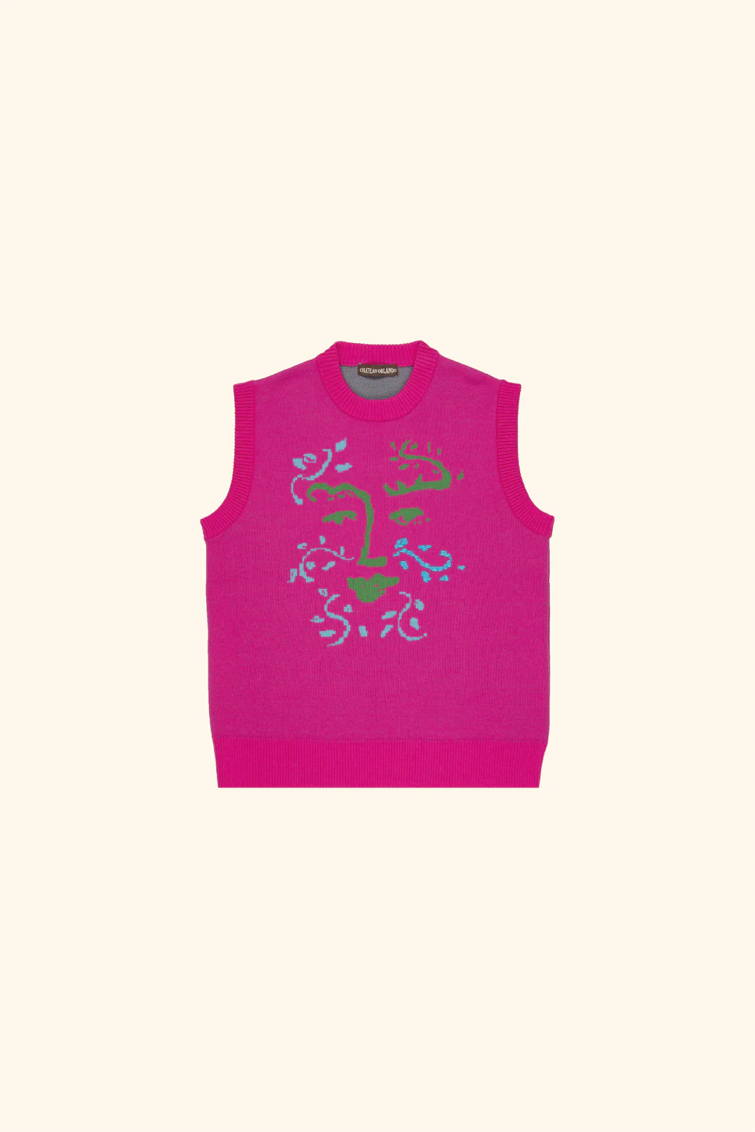 Żakardowa kamizelka z wełny merynosów marki Chateao Orlando