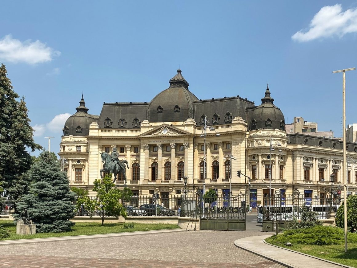 The Central University Library in Bucharest, Romania