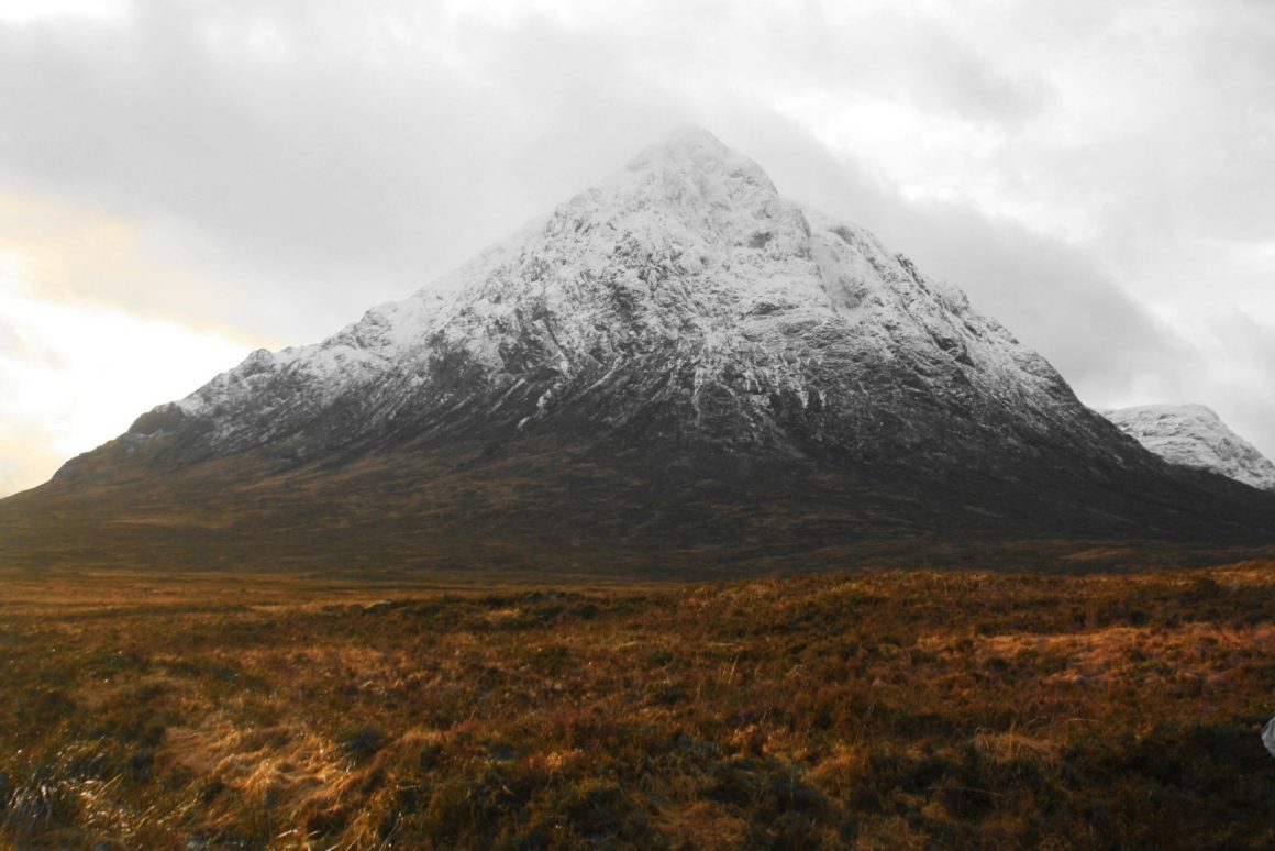 Hiking in the Scottish Highlands.