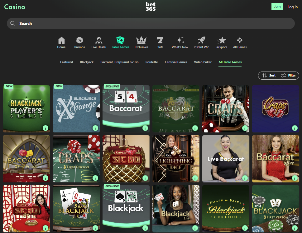 Online Casinos real money NJ - Bet365 Casino Site