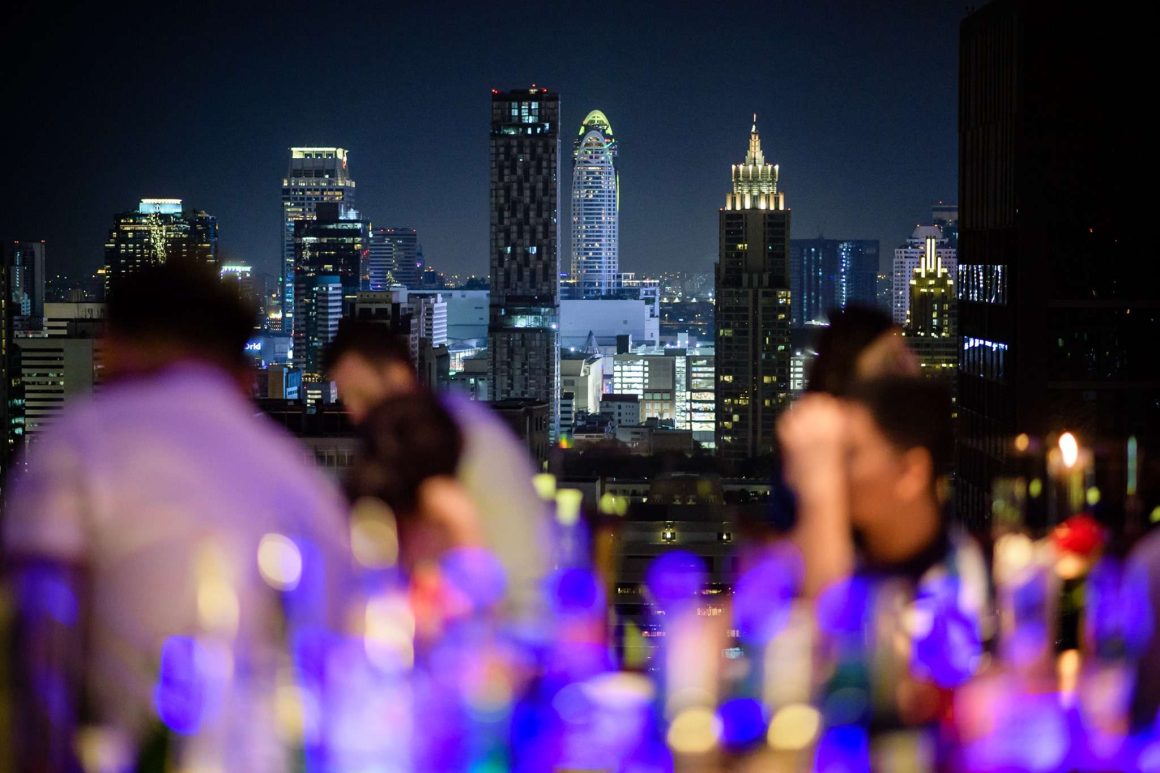 Above Eleven is a rooftop bar for expats with a DJ in Bangkok