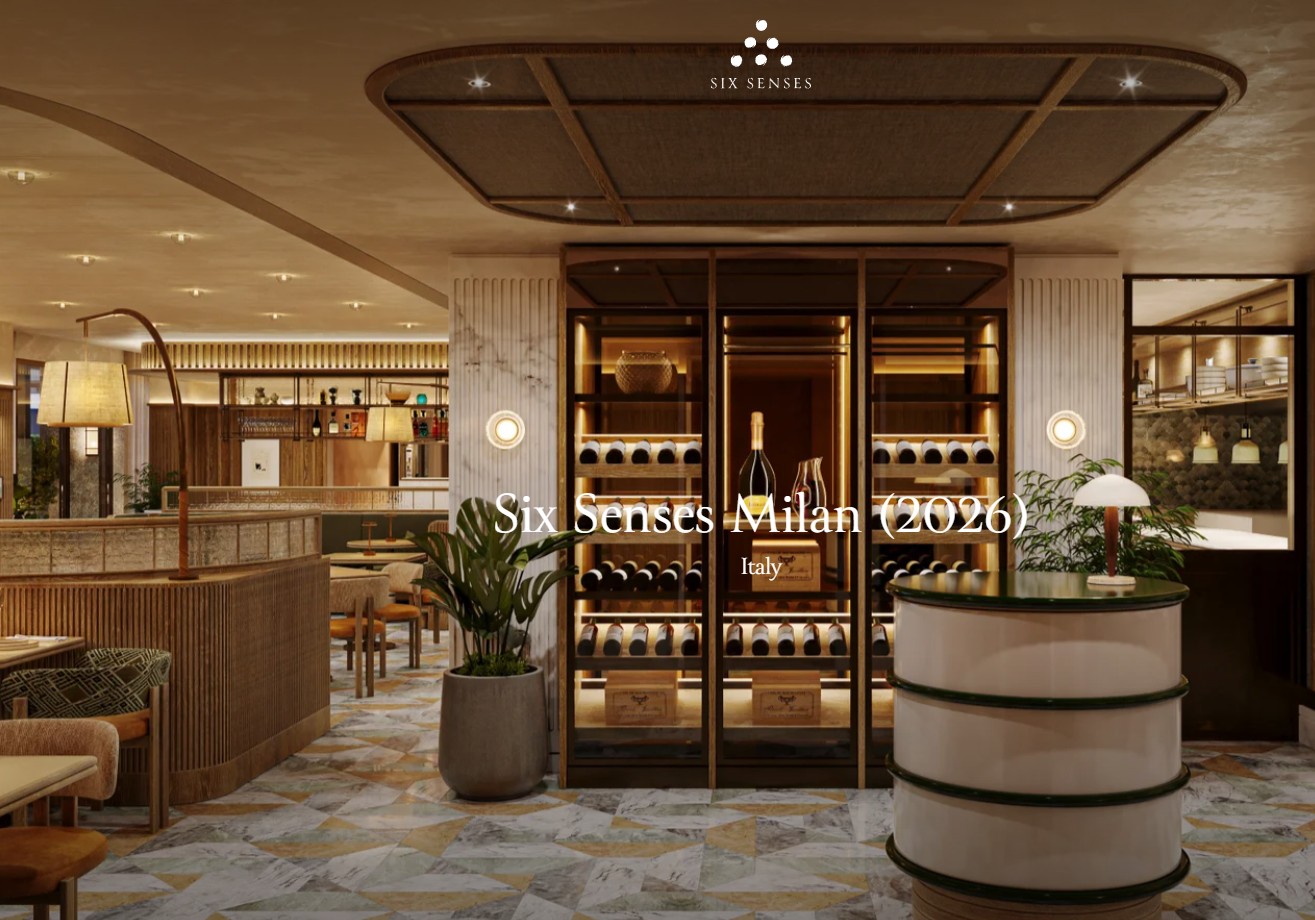 Nyt Six Senses Hotel i Milan