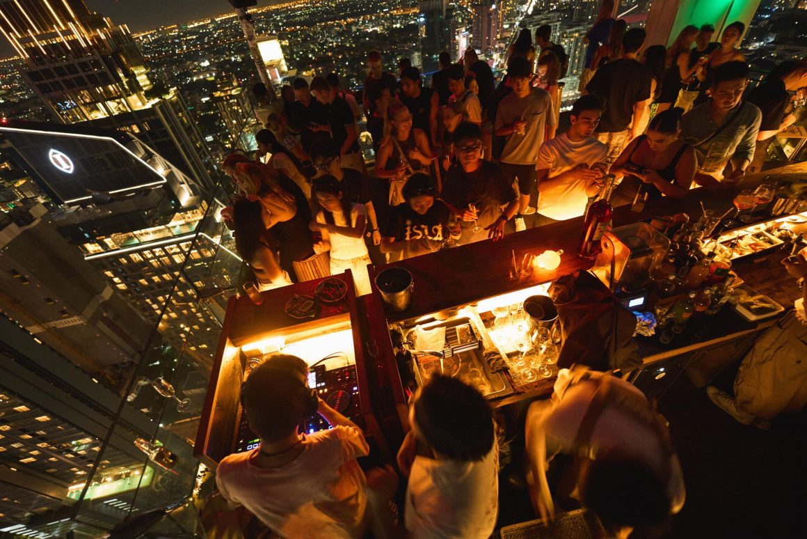 Tichuca Rooftop Bar — a rooftop dance club for locals, Bangkok