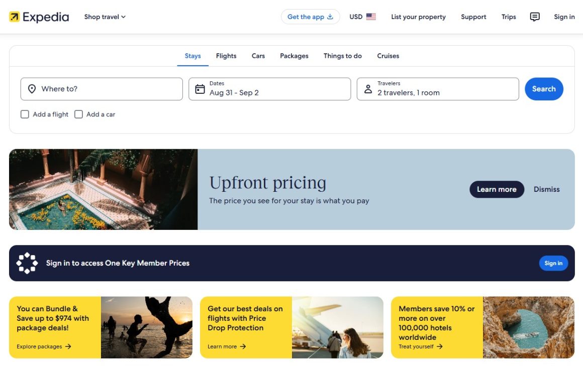 Expedia find cheap airline tickets and book hotels online