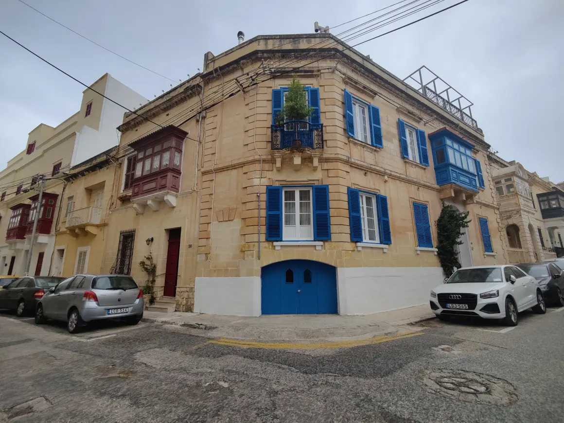Historical townhouses with Maltese balconies for rent in Sliema Malta