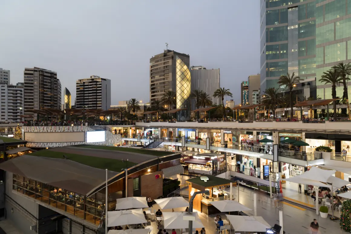 Shopping Center Larcomar, Miraflores Town, Lima
