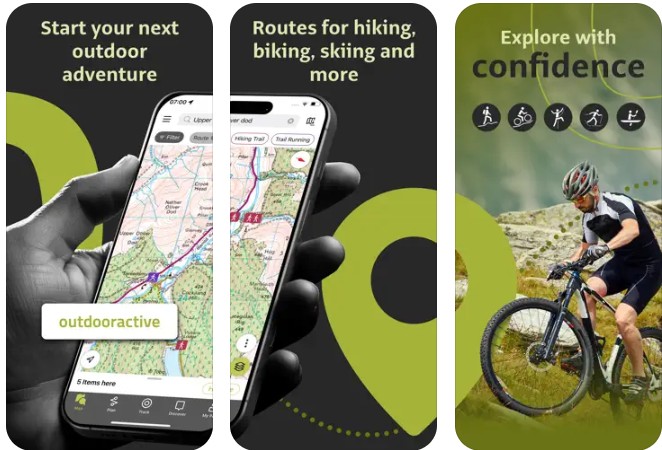 Outdoor active hiking app