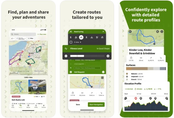 komoot - best hiking and trail planing app US