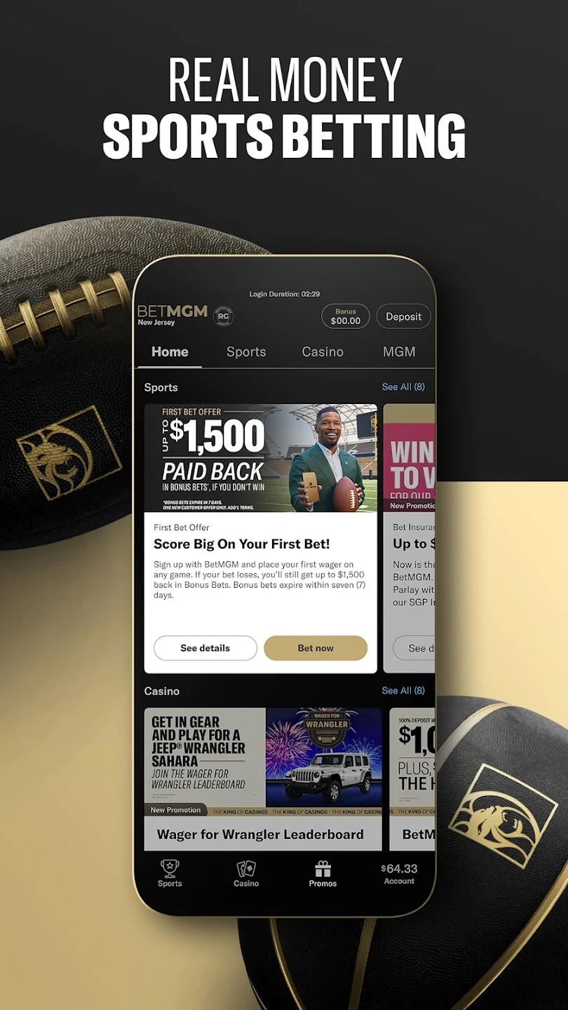real money online sports betting app betmgm