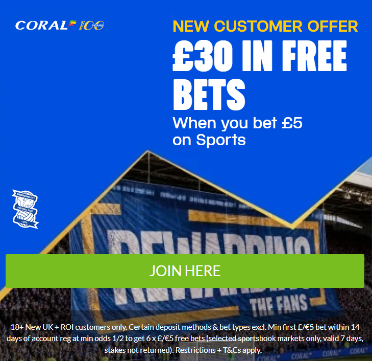 Coral free bet £5 minimum deposit bonus