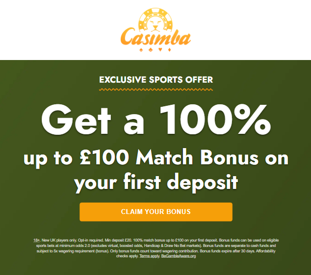 new UK sportsbook with a £100 match bonus