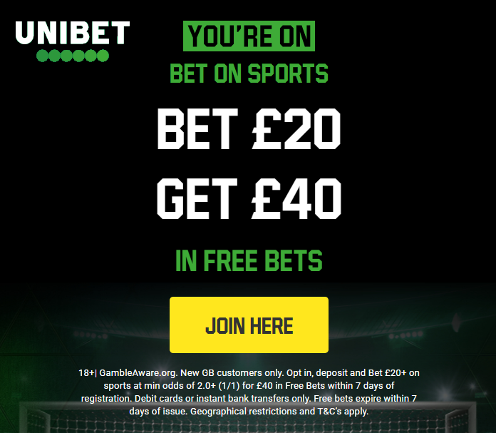 best for Bet Builders and European football - Unibet bonus