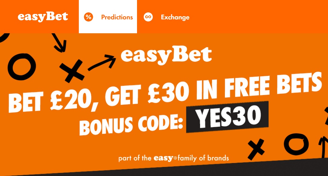 easyBet UK prediction market betting exchange