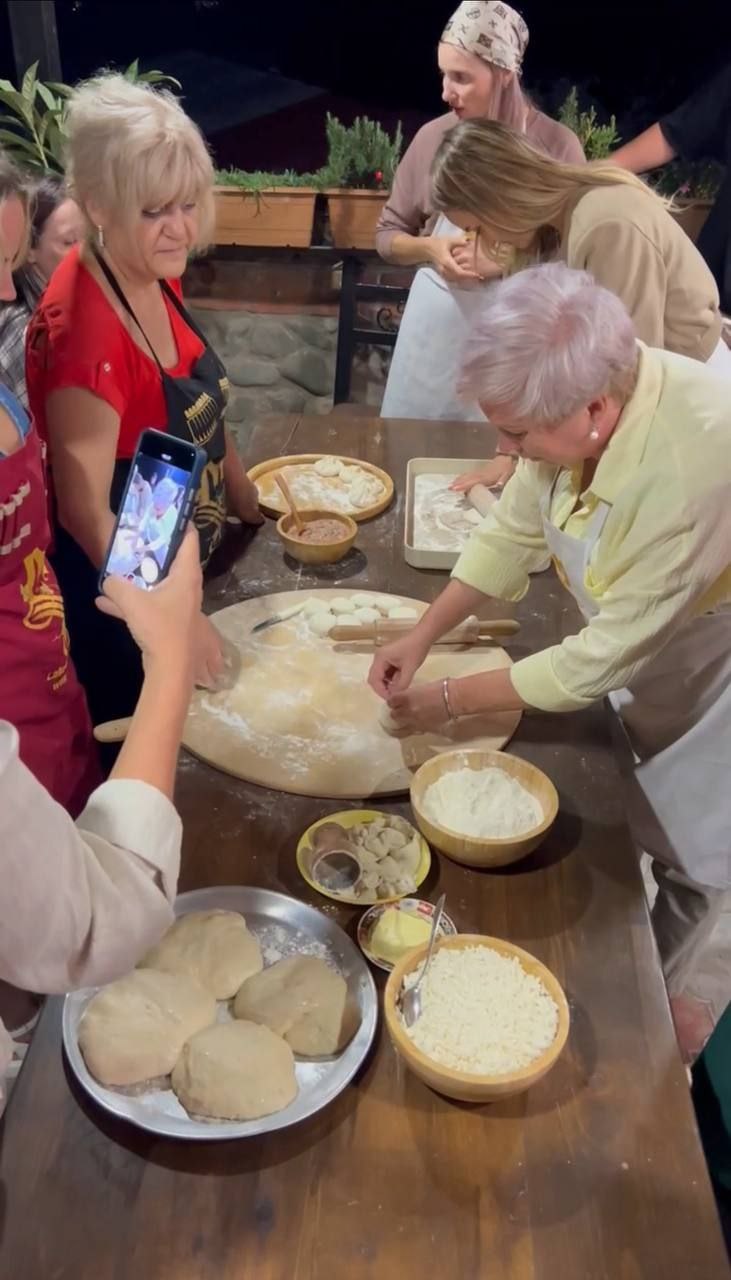 Лепка хинкали