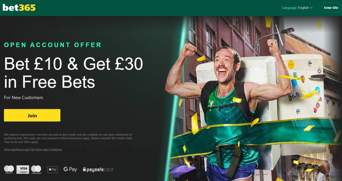 bet365 and joining bonus