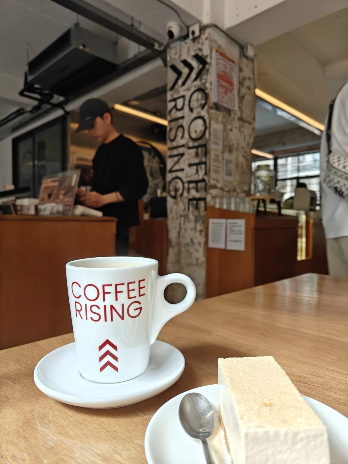 Rising Coffee shop with tofu cake
