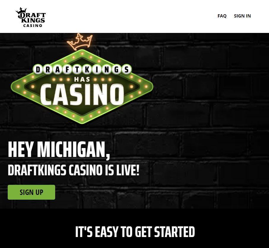 Draftkings Michigan Online Casino