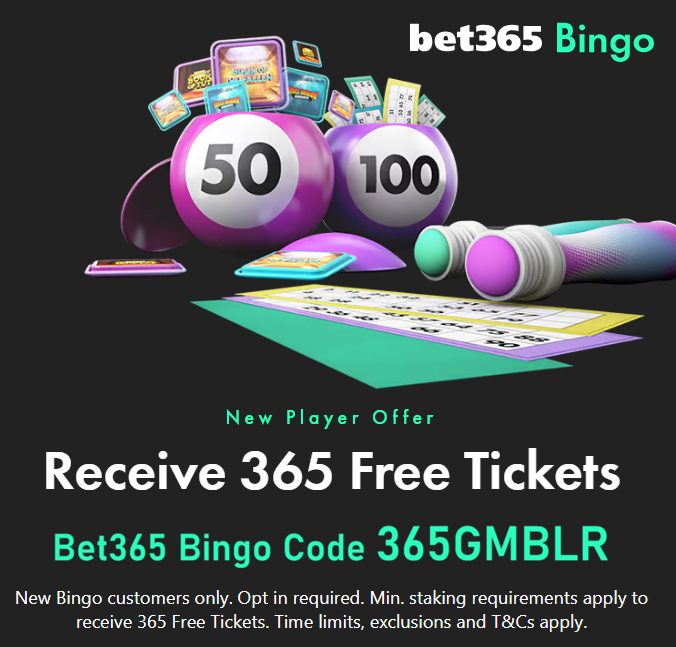 Best bingo sites with Free Tickets - bet365