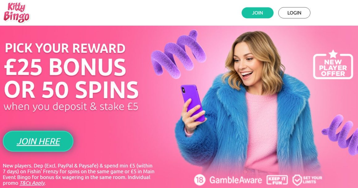 2. Kitty Bingo – Minimum Deposit Casino for Bingo
