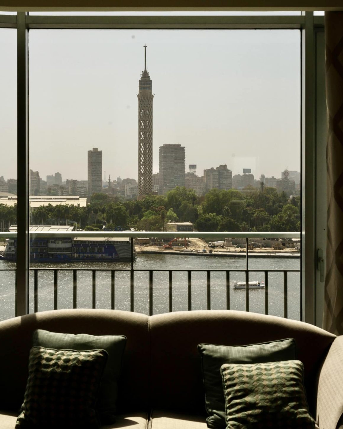 The Nile Ritz-Carlton Cairo view