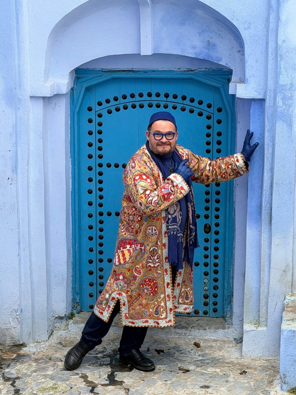 Fashion Historian Alexandre Vassiliev in Chefchaouen
