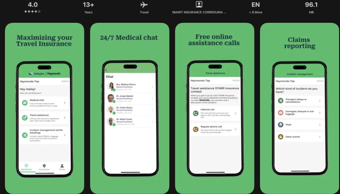 Heymondo travel insurance app review