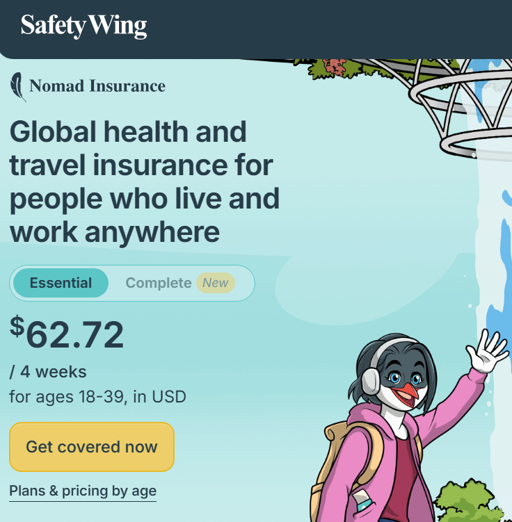 SafetyWing Digital Nomad Insurance