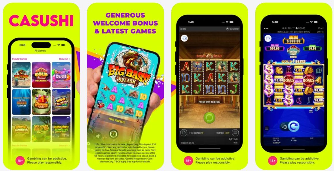 UK casino apps with most slot games