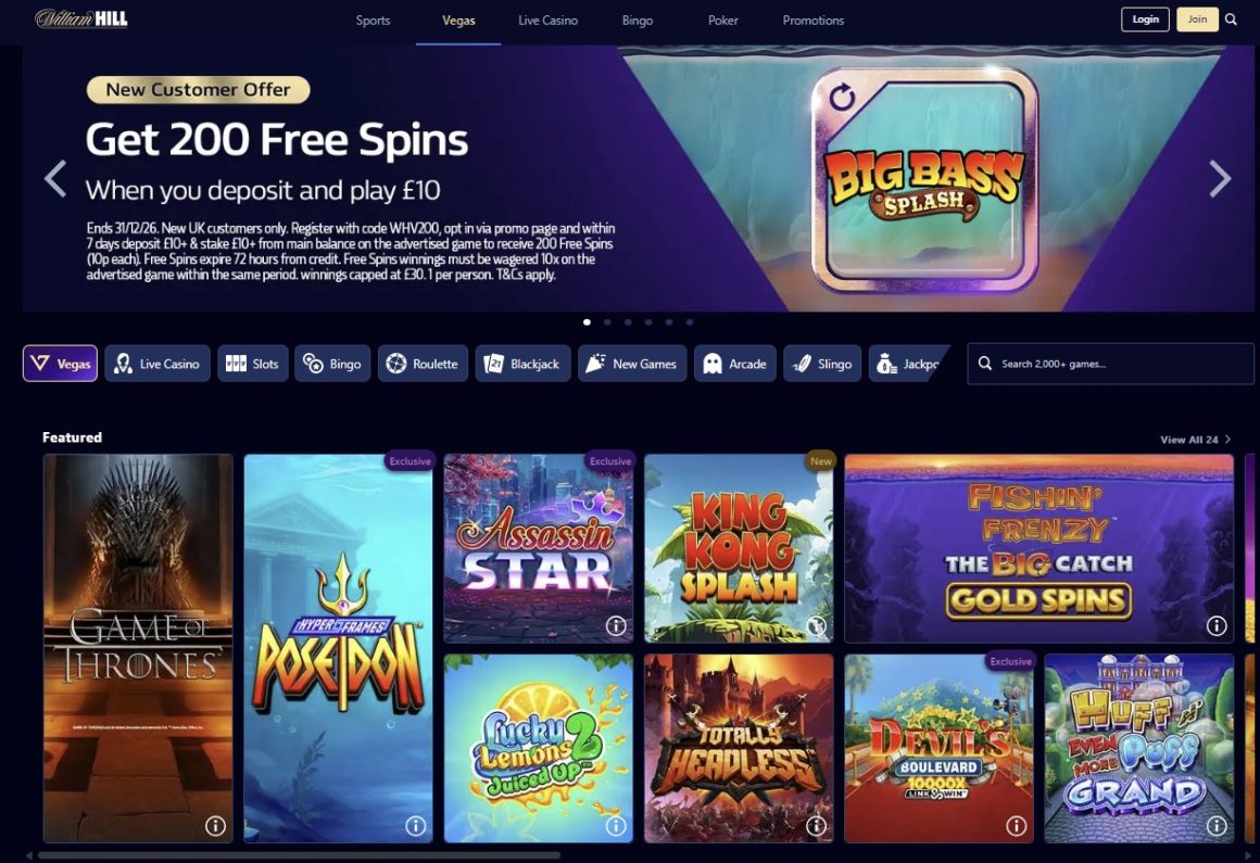 William Hill Vegas Bonus