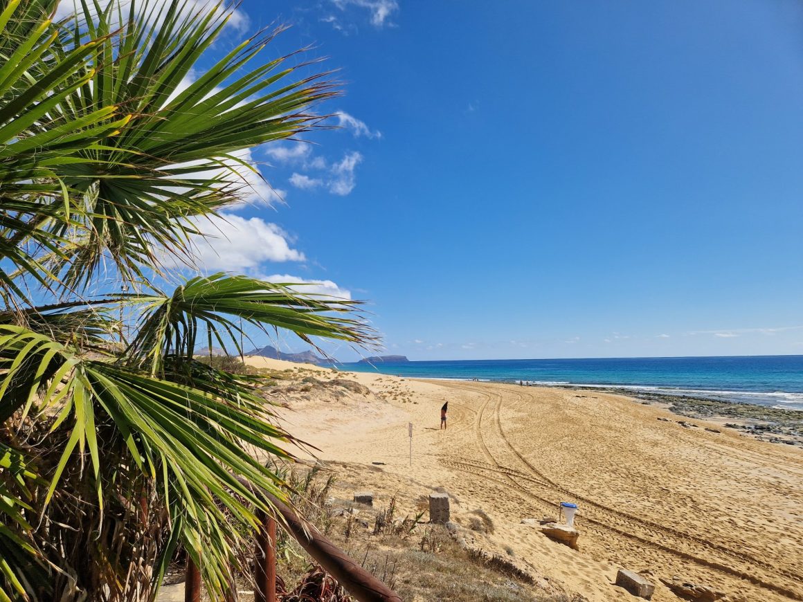 Beach of Porto Santo, Madeira
