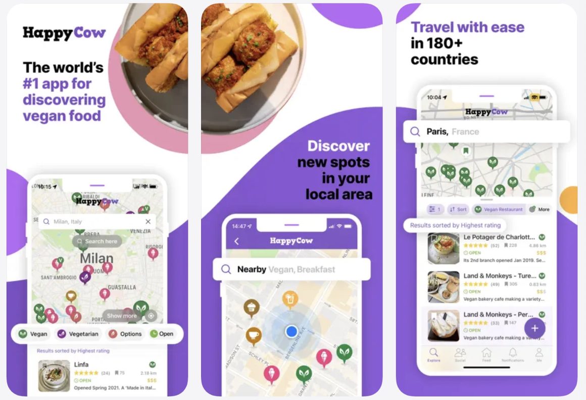 HappyCow iOS app