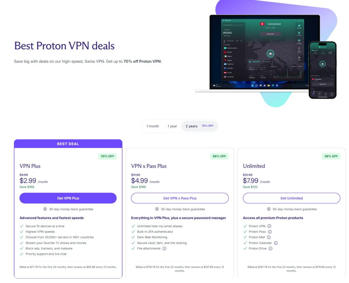 Proton VPN Coupon Code Deals