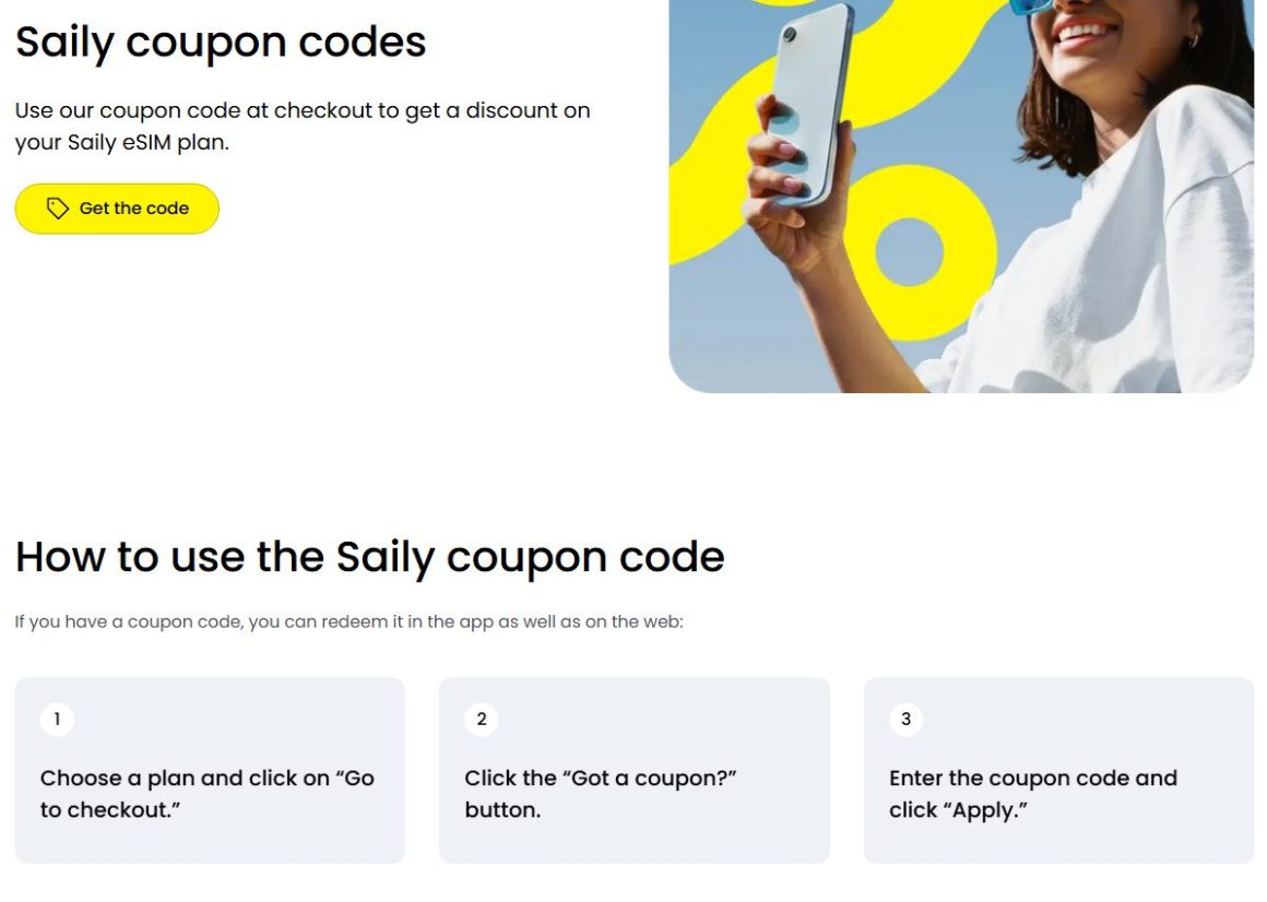 Saily promo code for esim data