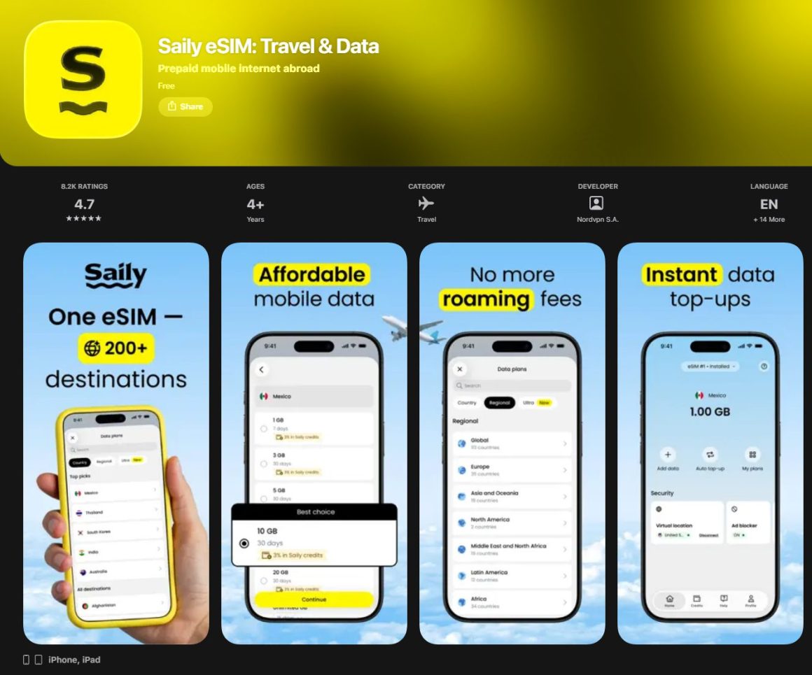 Saily esim app