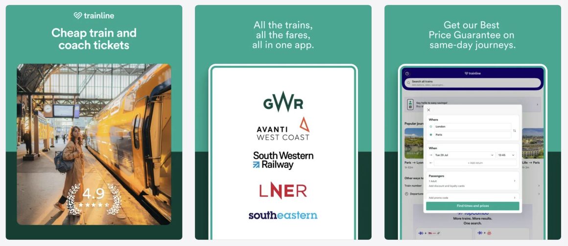 Trainline app
