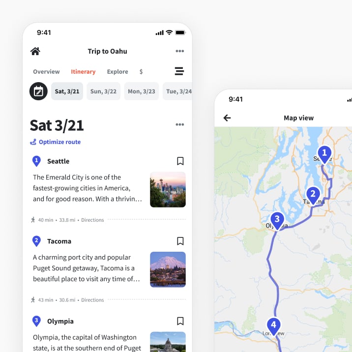 Wanderlog app