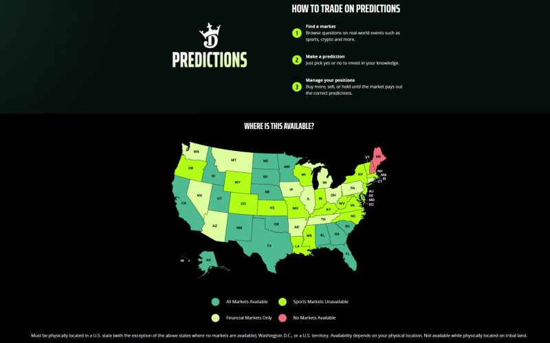 Draftkings Predictions Review and Legal States