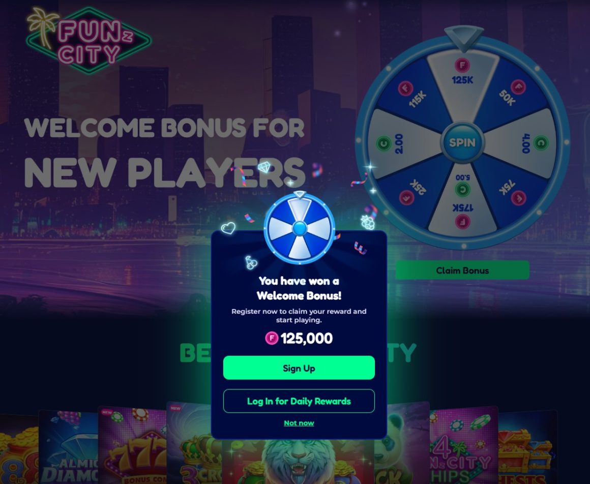 Funz City Casino Welcome Offer